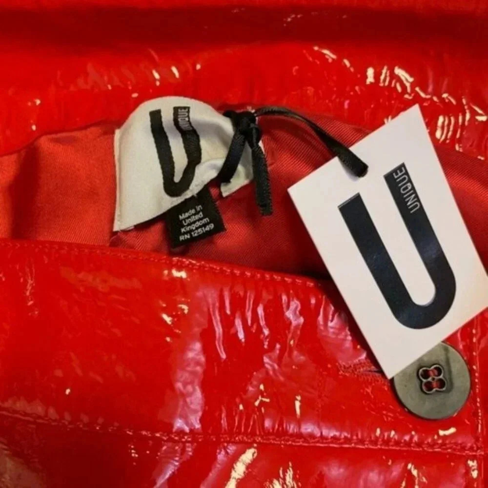 Top shop Unique Pleather Mini Skirt NWT - Picture 7 of 8